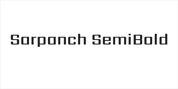Sarpanch SemiBold Logo