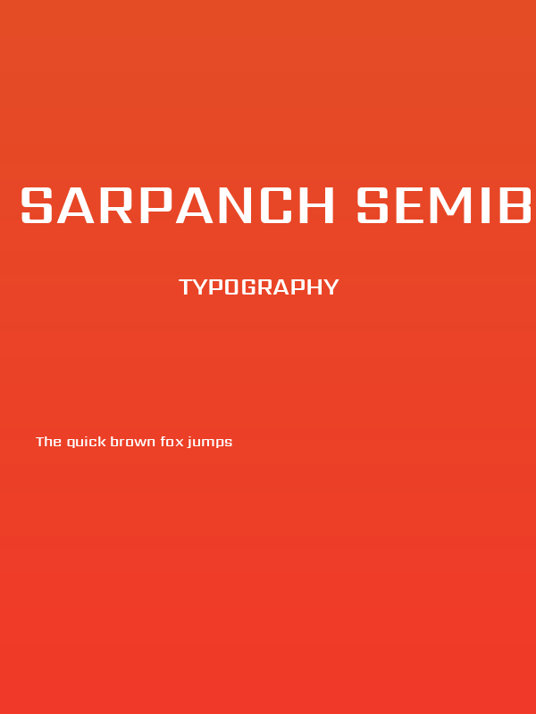 Sarpanch SemiBold Poster