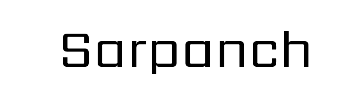 Sarpanch Font