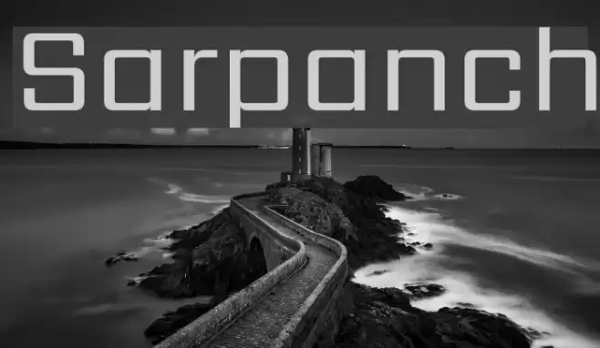 Sarpanch Font examples