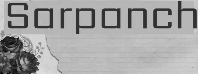 Sarpanch Font examples