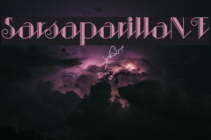 SarsaparillaNF Font examples