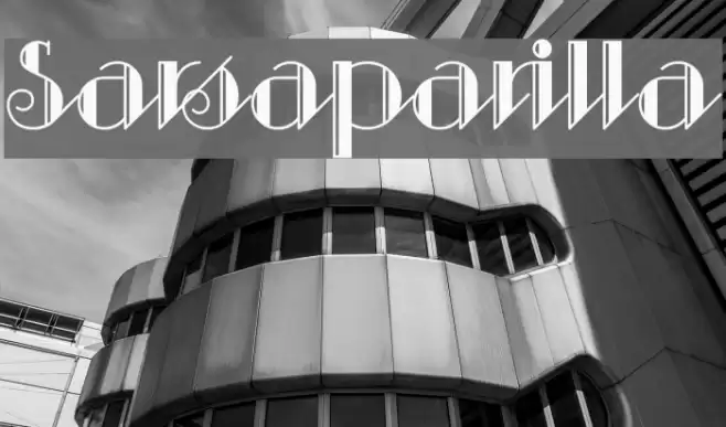 Sarsaparilla Font examples