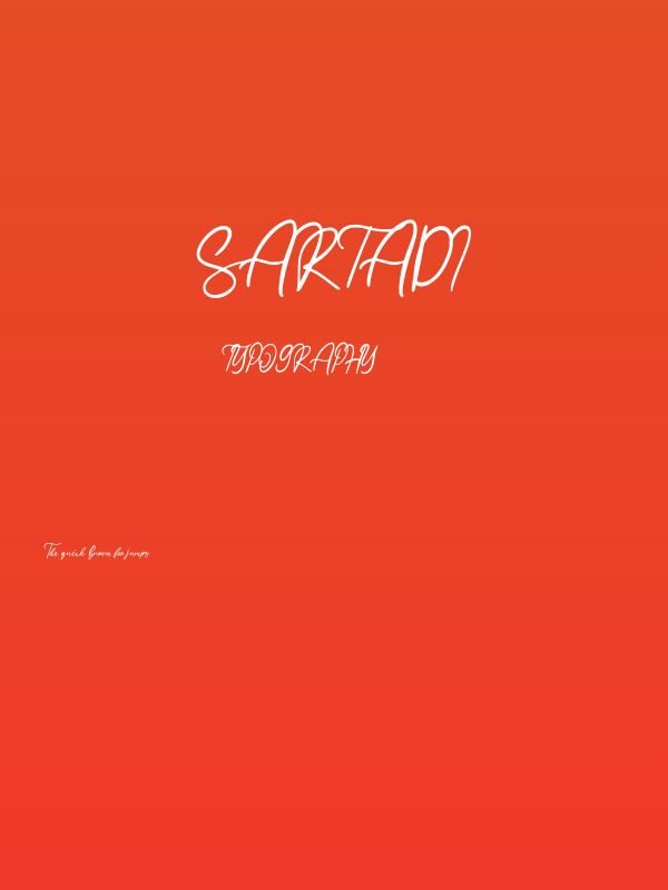 Sartadi Poster