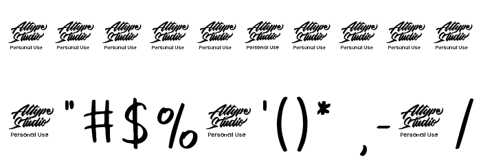 Sarthane Regular Font OTHER CHARS
