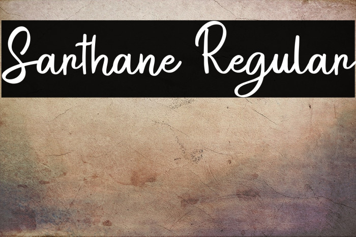 Sarthane Regular Example 3