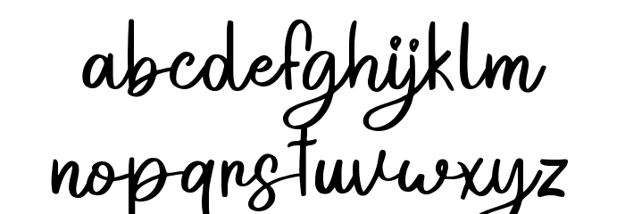 Sarthane Regular Font LOWERCASE