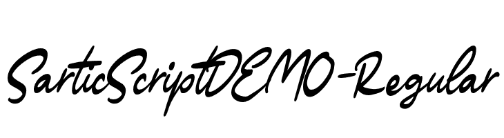 SarticScriptDEMO-Regular  Free Fonts Download