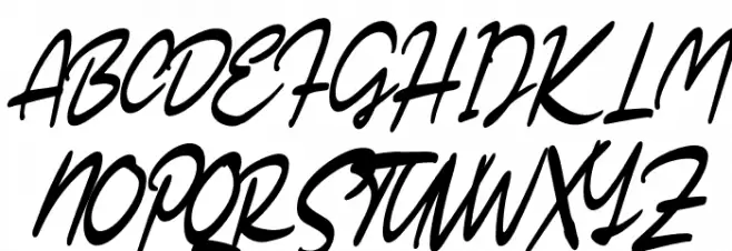 SarticScriptDEMO-Regular Schriftart Groß