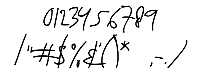 Sartono Regular Font OTHER CHARS