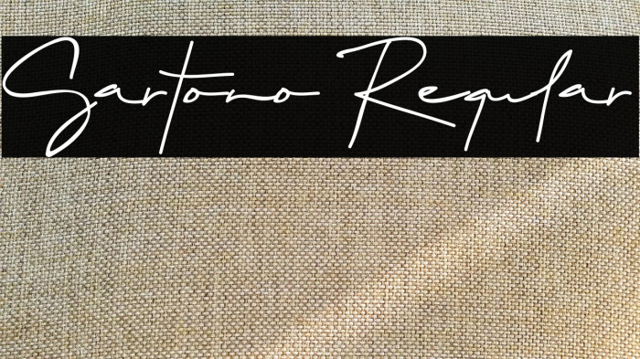 Sartono Regular Example 1