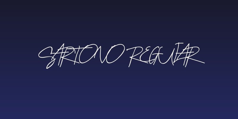 Sartono Regular Social Header
