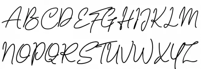 Sarttink Signature Schriftart Groß