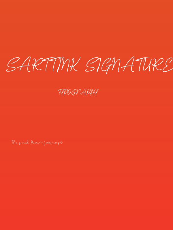Sarttink Signature Poster