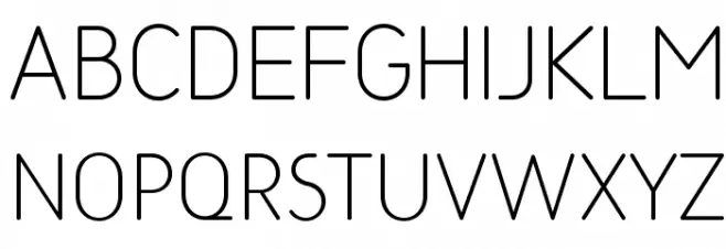 SarySoft-ExtraLight Schriftart Groß