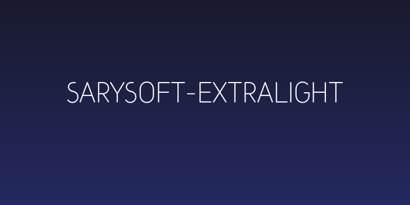 SarySoft-ExtraLight Social Header