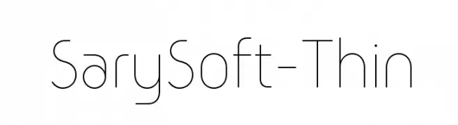 SarySoft-Thin  नि: शुल्क फ़ॉन्ट्स डाउनलोड