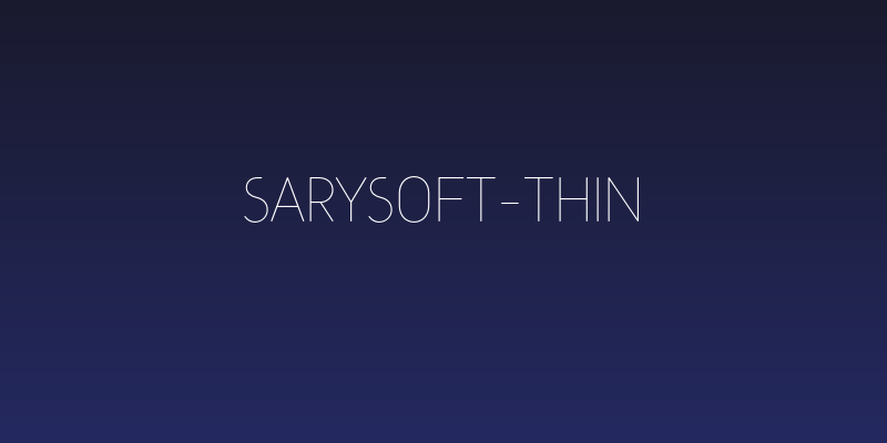 SarySoft-Thin Social Header