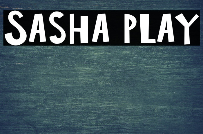 Sasha Play 字体 examples