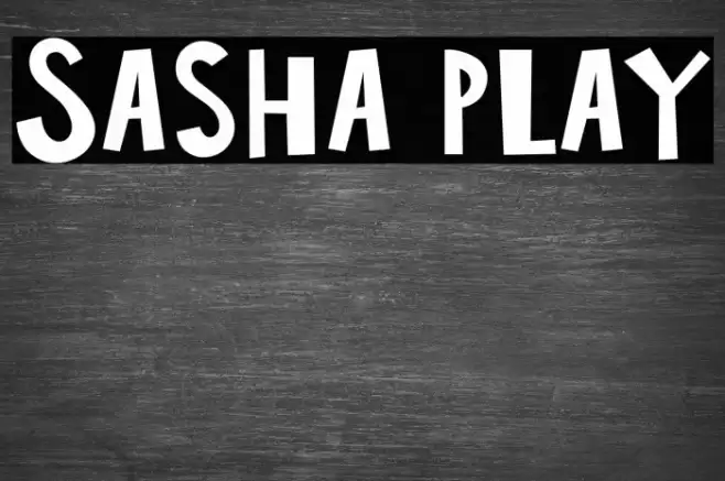 Sasha Play 字体 examples