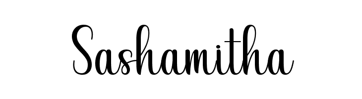 Sashamitha  font caratteri gratis