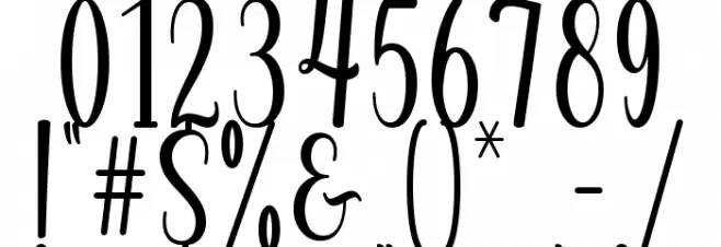 Sashamitha Font OTHER CHARS