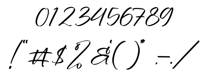 Sashmitha Whitmore Font Alte caractere