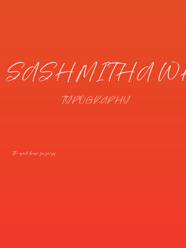 Sashmitha Whitmore Poster