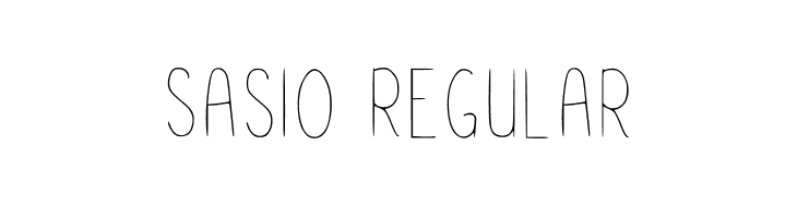 Sasio Regular  Fuentes Gratis Descargar