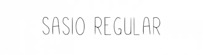 Sasio Regular  Frei Schriftart Herunterladen