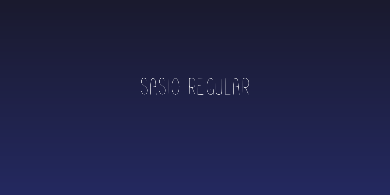 Sasio Regular Social Header