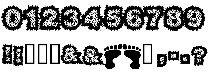 Sasquatch Font OTHER CHARS