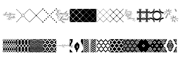 SassafrassyPatterns Font LOWERCASE