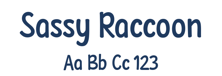 Sassy Raccoon Font Preview