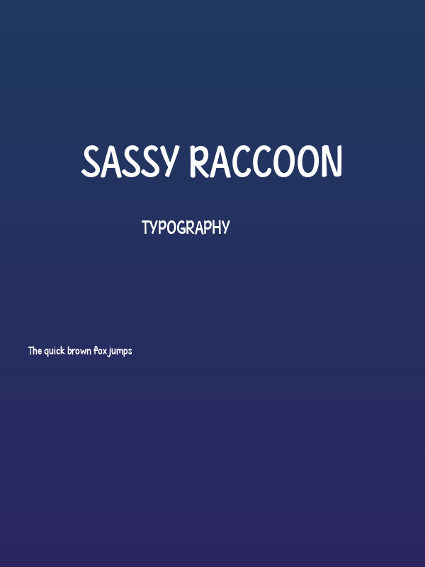 Sassy Raccoon Poster