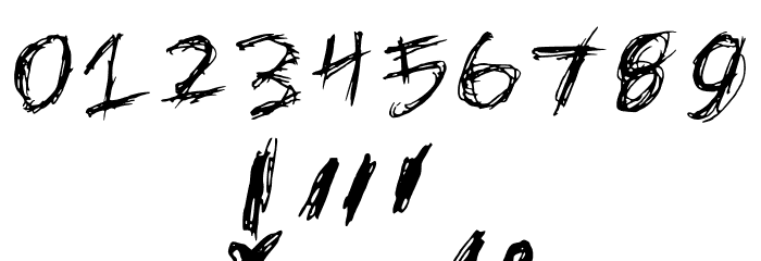 Sassy Thrash Regular Font OTHER CHARS