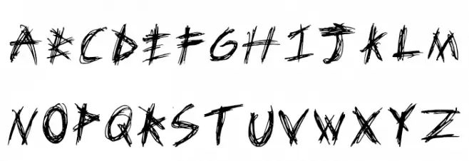 Sassy Thrash Regular Schriftart Groß
