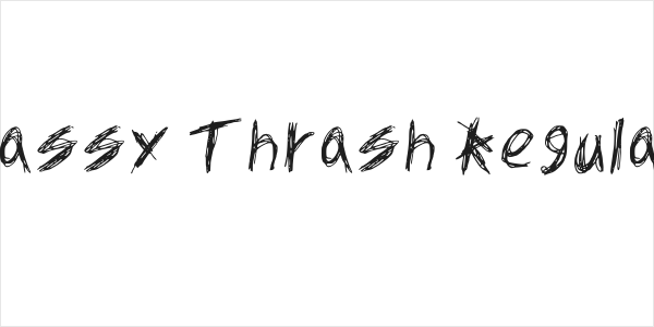 Sassy Thrash Regular Logo
