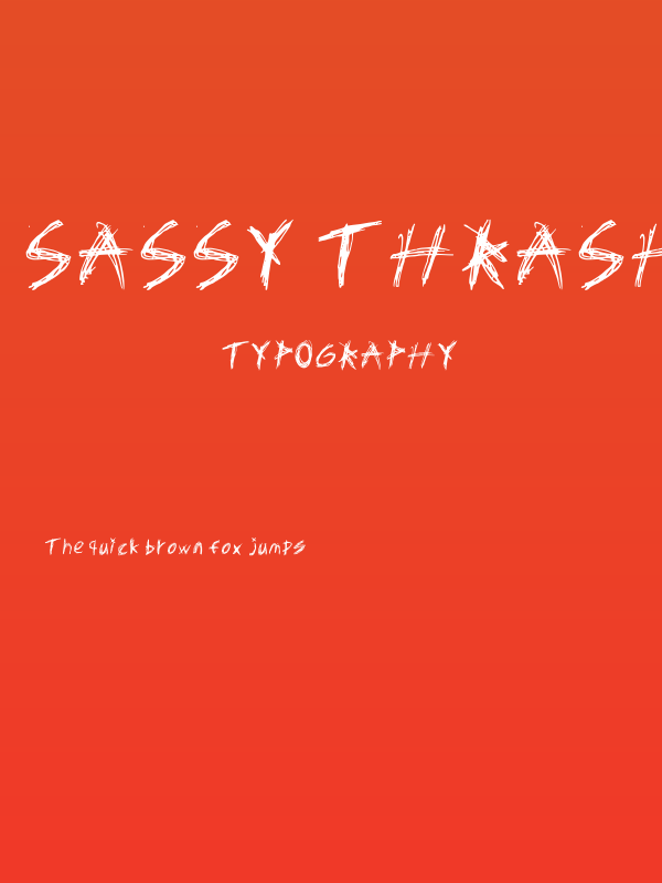 Sassy Thrash Regular Poster