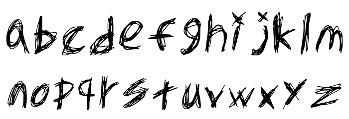 Sassy Thrash Regular Font LOWERCASE