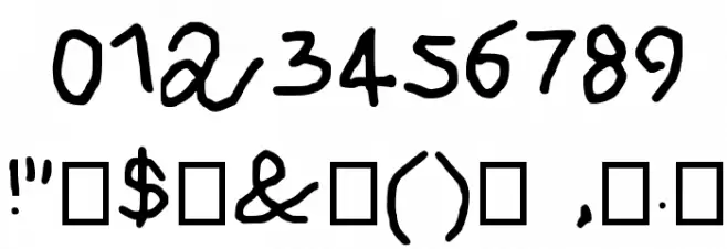 Sassy snowflake Medium Font OTHER CHARS