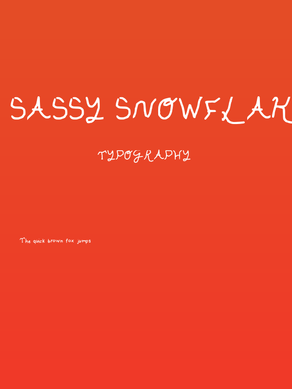Sassy snowflake Medium Poster