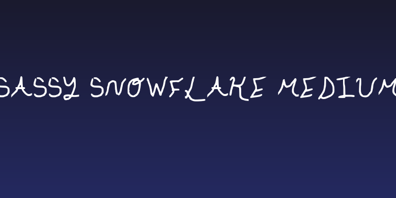 Sassy snowflake Medium Social Header
