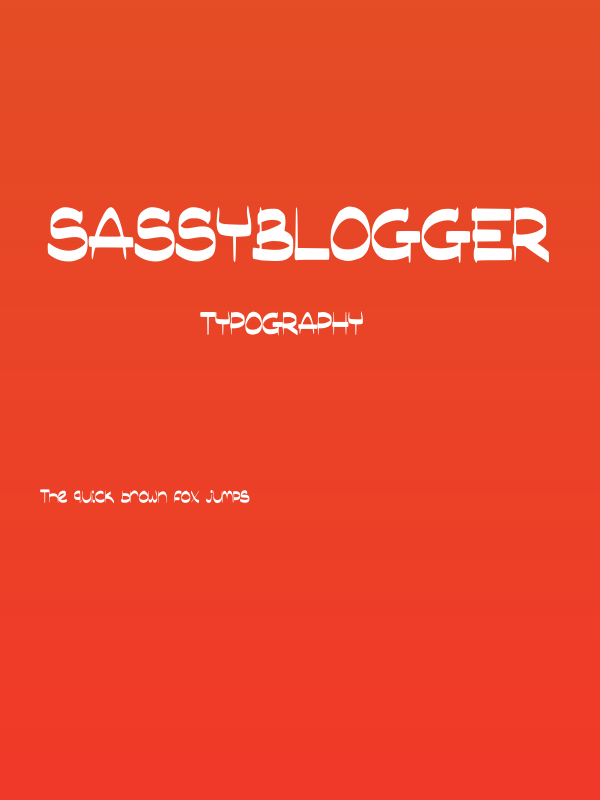 SassyBlogger Poster