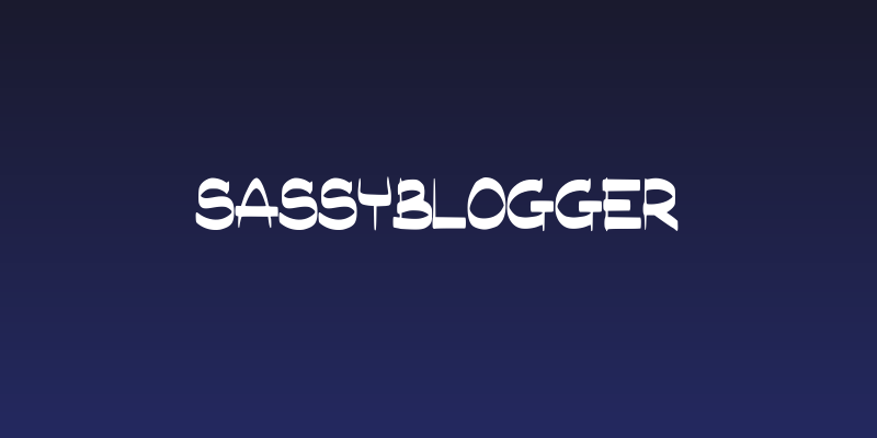 SassyBlogger Social Header
