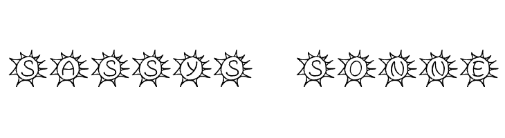 Sassys Sonne Font