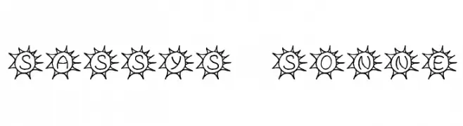 Sassys Sonne  フリーフォントのダウンロード