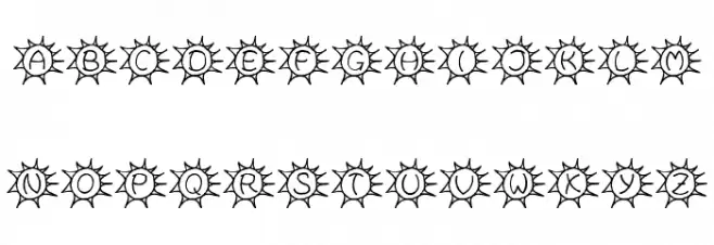 Sassys Sonne Fonte MAIÚSCULAS