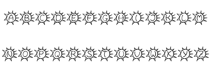 Sassys Sonne Font LOWERCASE