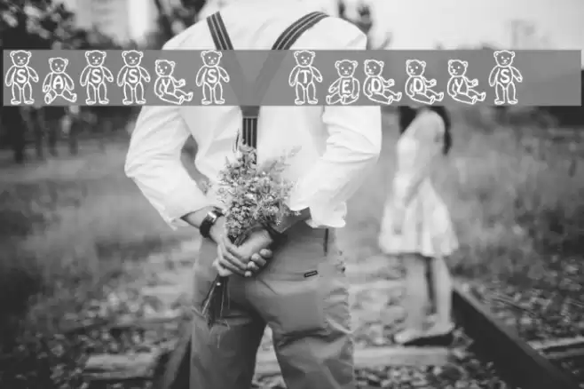 Sassys Teddys 1 Font examples